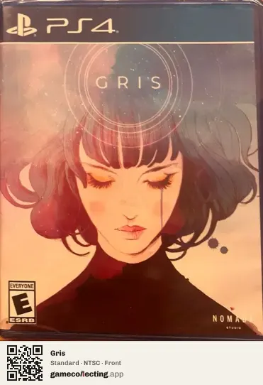 Gris PlayStation 4, NTSC box front