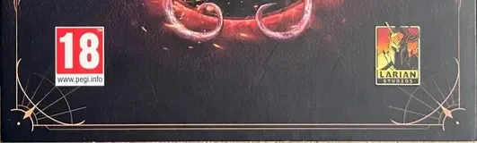 Baldur's Gate 3, the PEGI square on its front