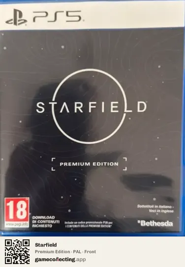 Starfield PlayStation 5, PAL box front