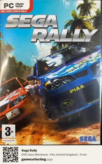 Sega Rally Computer, United Kingdom box front