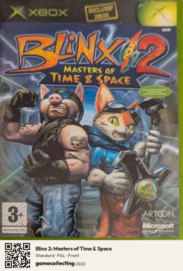 Blinx 2: Masters of Time & Space Xbox, PAL box front