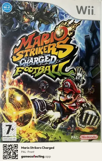 Mario Strikers Charged Nintendo Wii, PAL box front