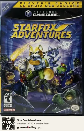 Star Fox Adventures Nintendo GameCube, Canada box front