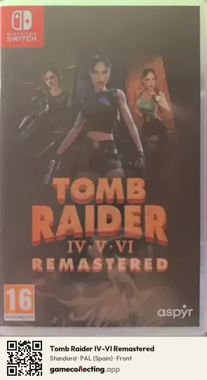 Tomb Raider IV-VI Remastered Nintendo Switch, Spain box front