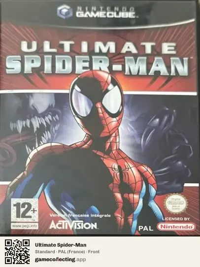Ultimate Spider-Man Nintendo GameCube, France box front