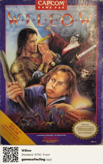 Willow Nintendo Entertainment System, NTSC box front
