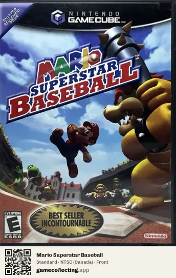 Mario Superstar Baseball Nintendo GameCube, Canada box front