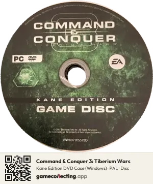 Command & Conquer 3: Tiberium Wars Computer, PAL disc