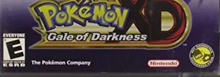 Pokémon XD: Gale of Darkness, the ESRB box on its front
