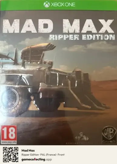 Mad Max Xbox One, France box front