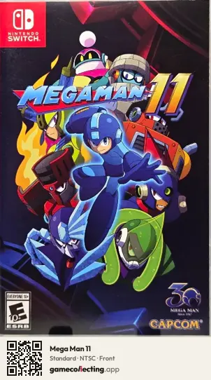 Mega Man 11 Nintendo Switch, NTSC box front