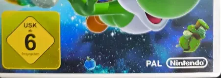 Super Mario Galaxy 2, the USK square on its front