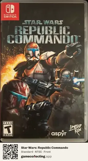 Star Wars: Republic Commando Nintendo Switch, NTSC box front