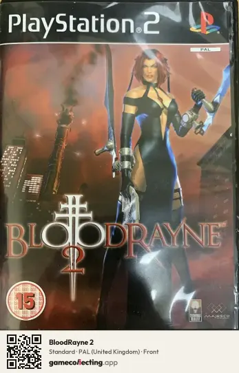BloodRayne 2 PlayStation 2, United Kingdom box front