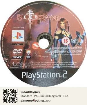 BloodRayne 2 PlayStation 2, PAL disc