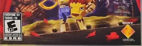 Puppeteer, the ESRB box on its front