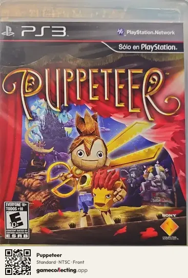 Puppeteer PlayStation 3, NTSC box front