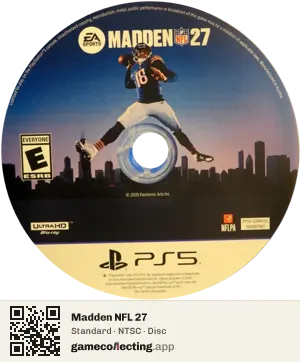 Madden NFL 27 PlayStation 5, NTSC disc