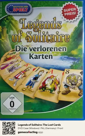 Legends of Solitaire: The Lost Cards Computer, Germany box front