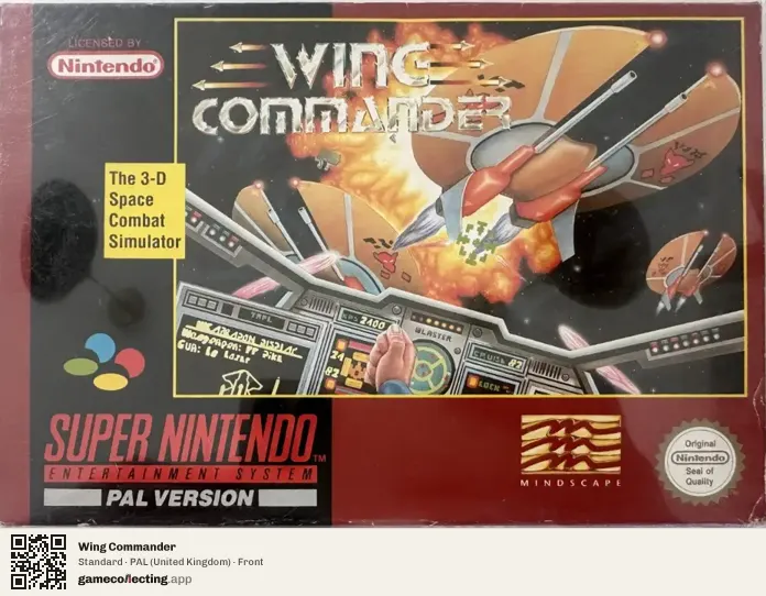 Wing Commander Super Nintendo Entertainment System, United Kingdom box front
