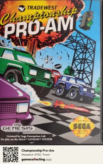 Championship Pro-Am Sega Mega Drive / Genesis, NTSC box front