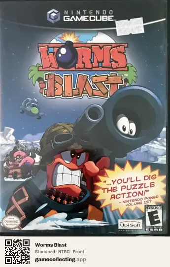 Worms Blast Nintendo GameCube, NTSC box front