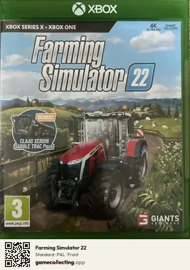 Farming Simulator 22 Xbox One, PAL box front