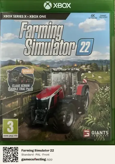 Farming Simulator 22 Xbox One, PAL box front