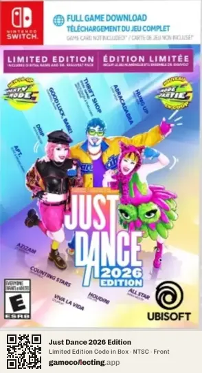 Just Dance 2026 Edition Nintendo Switch, NTSC box front