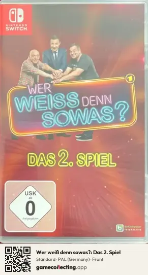 Wer weiß denn sowas?: Das 2. Spiel Nintendo Switch, Germany box front