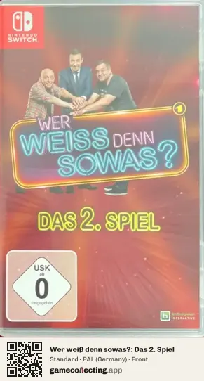 Wer weiß denn sowas?: Das 2. Spiel Nintendo Switch, Germany box front