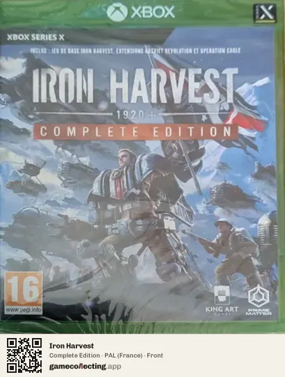 Iron Harvest Xbox Series X, France box front