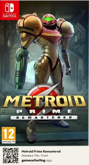 Metroid Prime Remastered Nintendo Switch, PAL box front