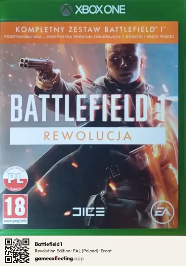 Battlefield 1 Xbox One, Poland box front
