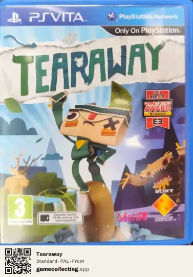 Tearaway PlayStation Vita, PAL box front