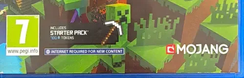 Minecraft, the USK square on its front