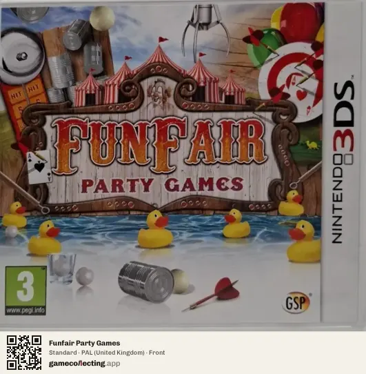 Funfair Party Games Nintendo 3DS, United Kingdom box front