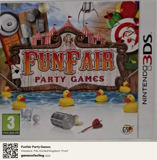 Funfair Party Games Nintendo 3DS, United Kingdom box front