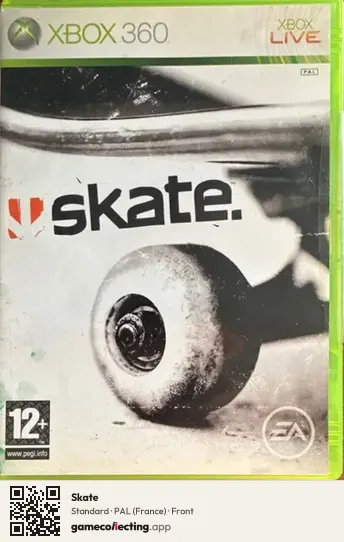 Skate Xbox 360, France box front