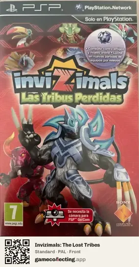 Invizimals: The Lost Tribes PlayStation Portable, PAL box front