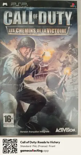 Call of Duty: Roads to Victory PlayStation Portable, France box front