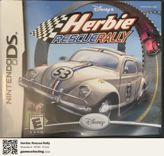 Herbie: Rescue Rally Nintendo DS, NTSC box front