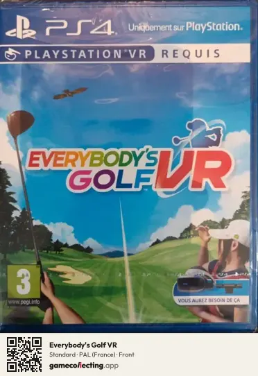 Everybody's Golf VR PlayStation 4, France box front