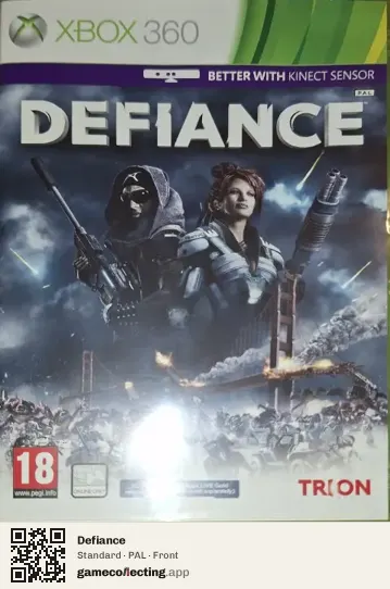 Defiance Xbox 360, PAL box front