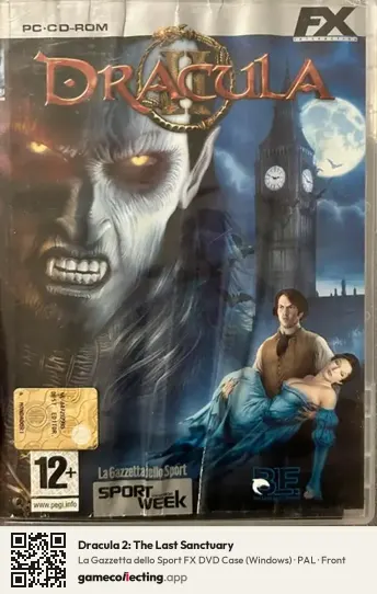 Dracula 2: The Last Sanctuary Computer, PAL box front