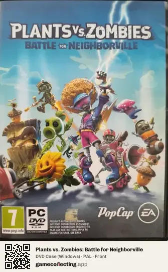 Plants vs. Zombies: Battle for Neighborville Computer, PAL box front