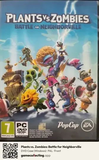Plants vs. Zombies: Battle for Neighborville Computer, PAL box front