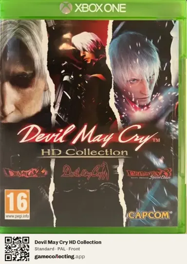 Devil May Cry HD Collection Xbox One, PAL box front