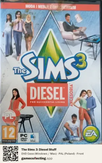 The Sims 3: Diesel Stuff Computer, Poland box front