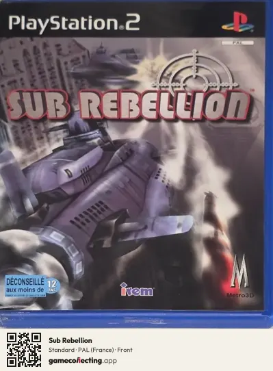Sub Rebellion PlayStation 2, France box front